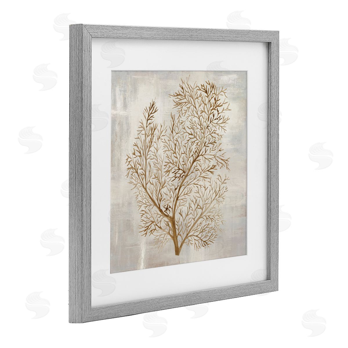 Hannah Dawson Beige Tides Botanical Canvas Wall Art Print