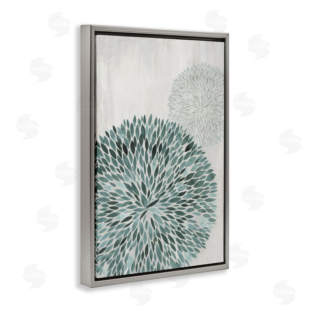 Hannah Dawson Round Leafy Shape Canvas Wall Art Print