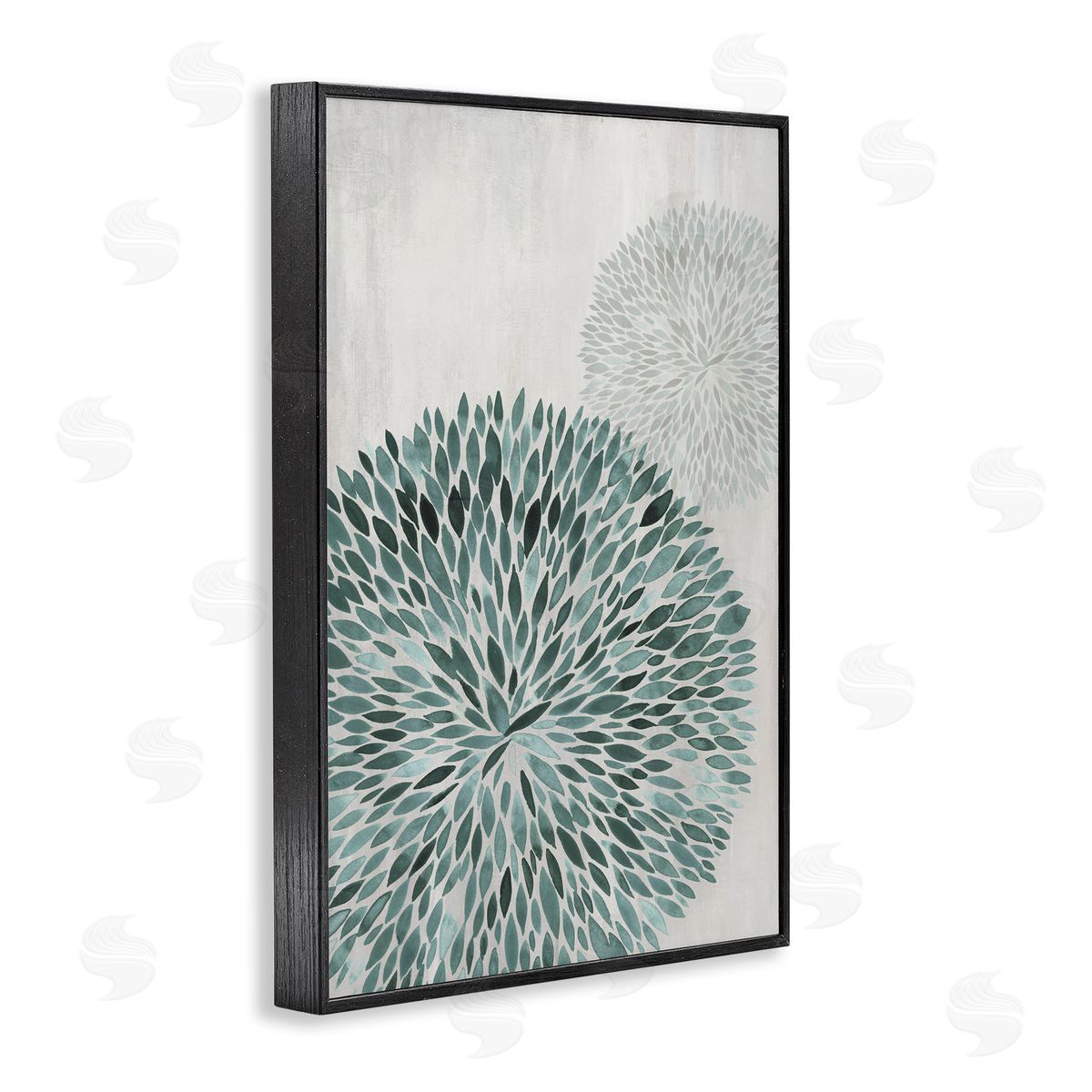 Hannah Dawson Round Leafy Shape Canvas Wall Art Print