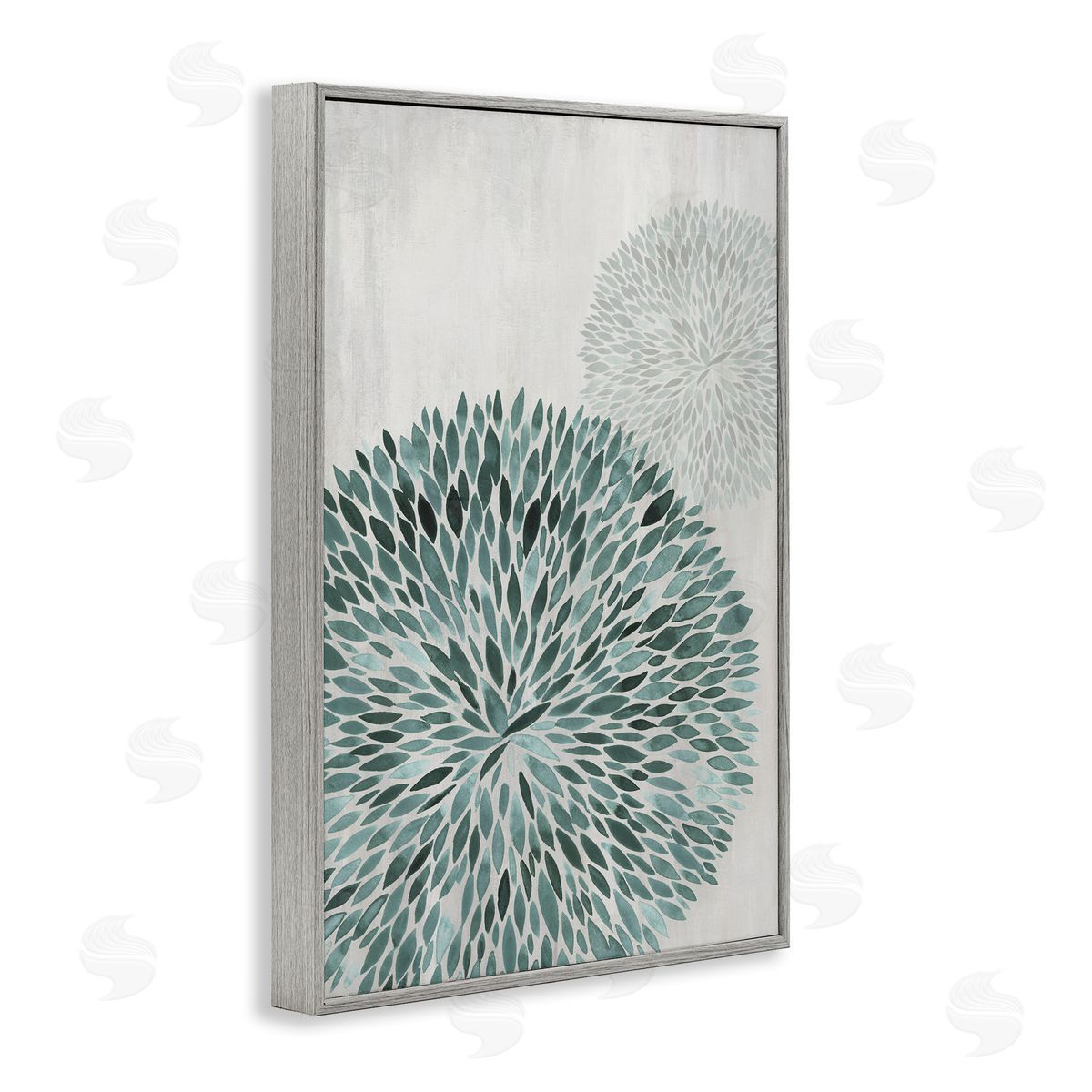 Hannah Dawson Round Leafy Shape Canvas Wall Art Print