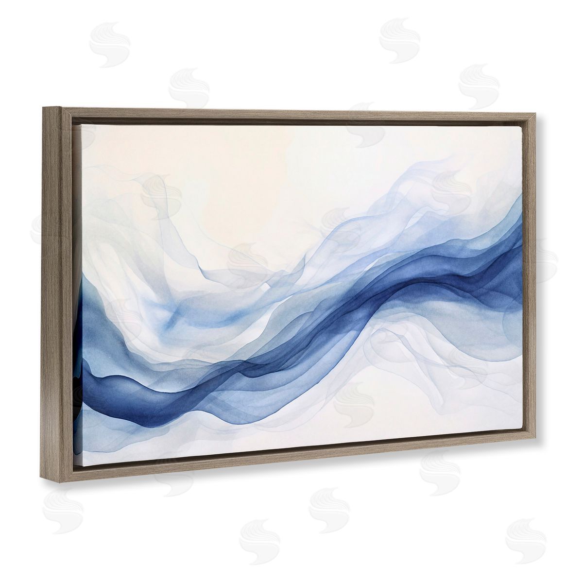 Andrea Haase Abstract Indigo Mist Canvas Wall Art Print
