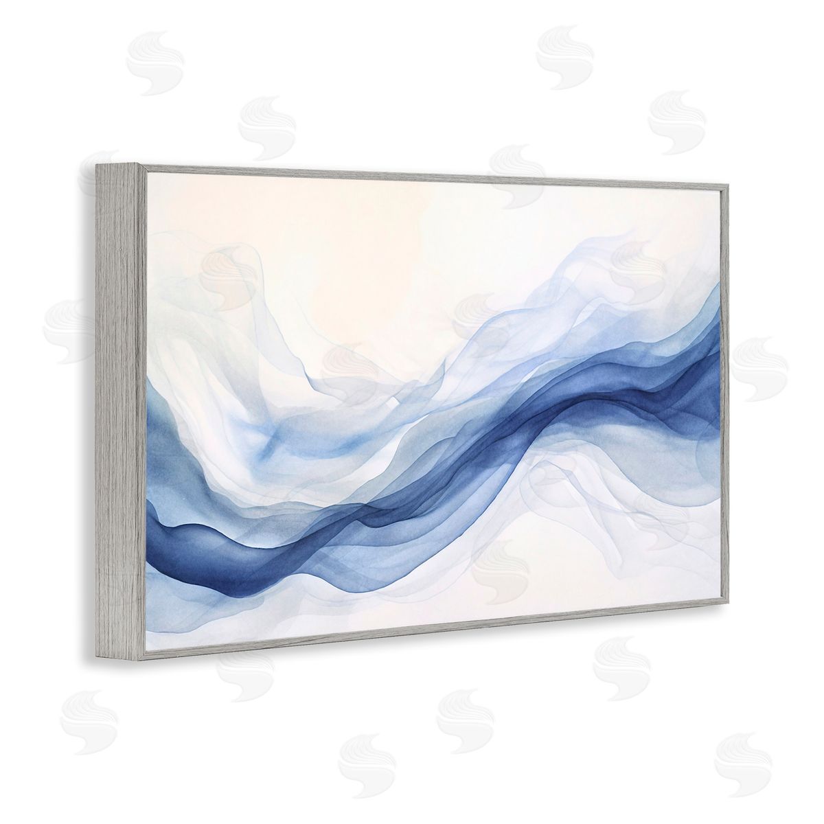 Andrea Haase Abstract Indigo Mist Canvas Wall Art Print