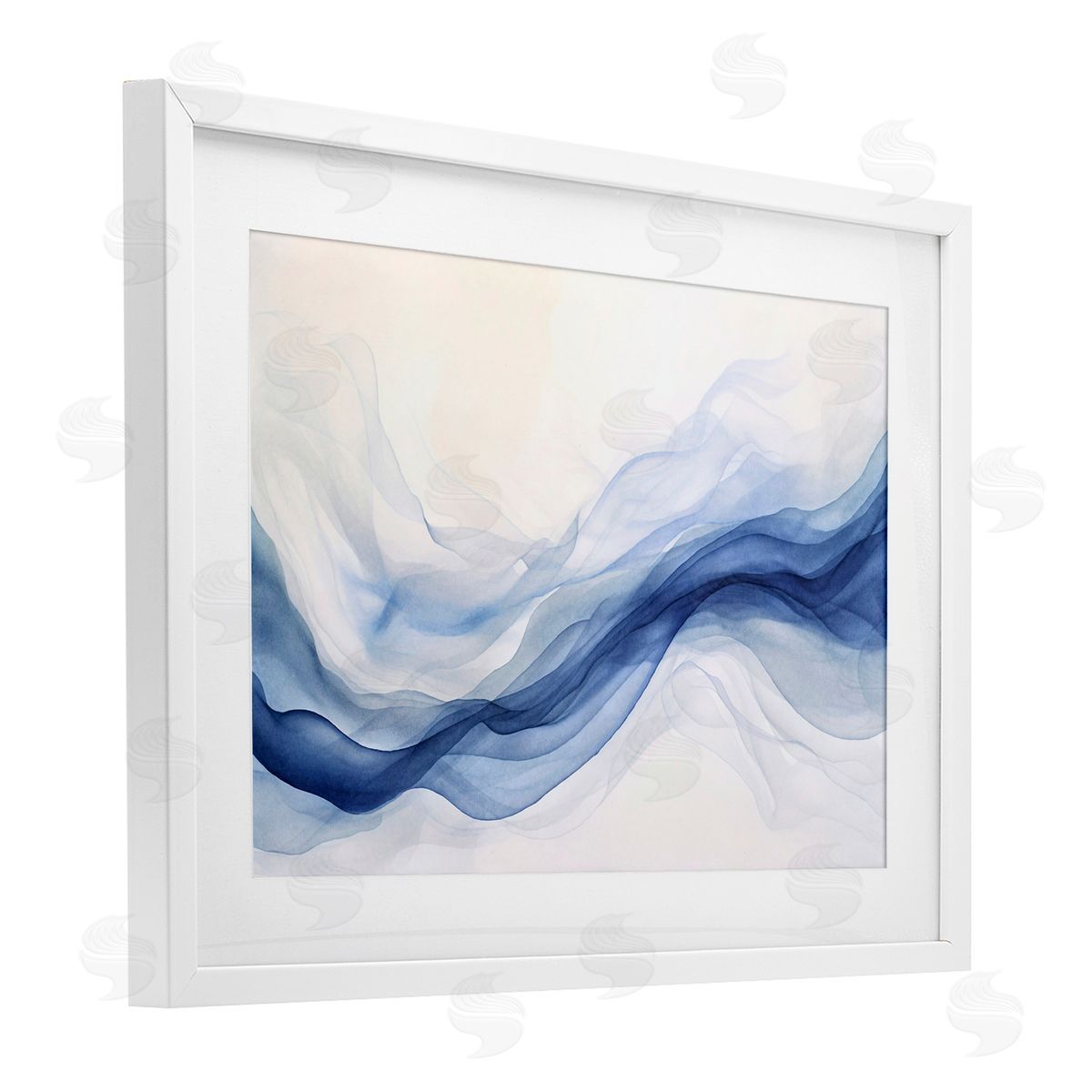 Andrea Haase Abstract Indigo Mist Canvas Wall Art Print