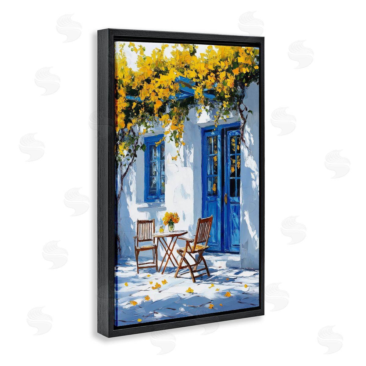 Raymond Powers Sunlit Afternoon Patio Canvas Wall Art Print