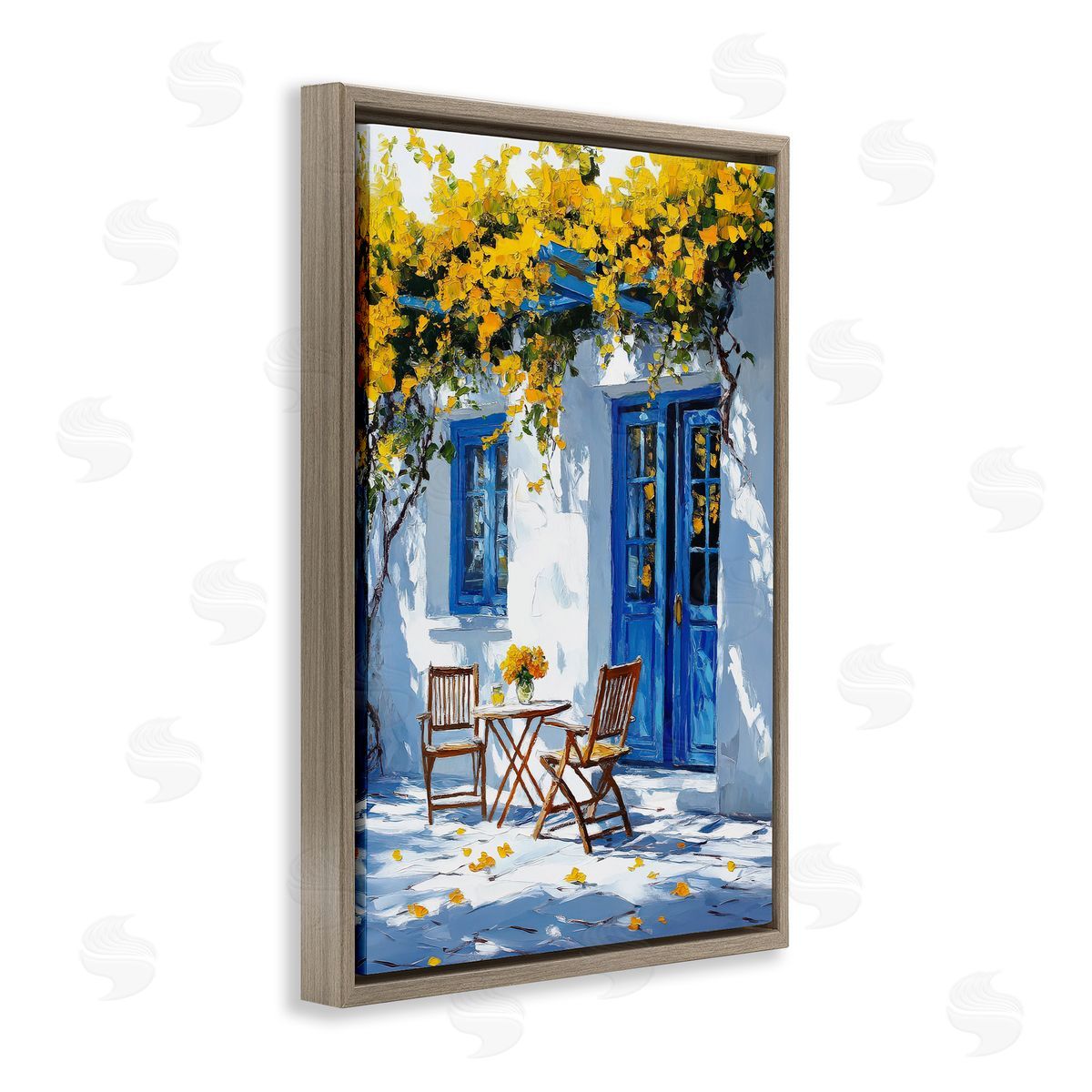 Raymond Powers Sunlit Afternoon Patio Canvas Wall Art Print