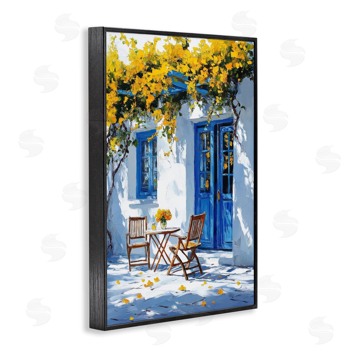 Raymond Powers Sunlit Afternoon Patio Canvas Wall Art Print