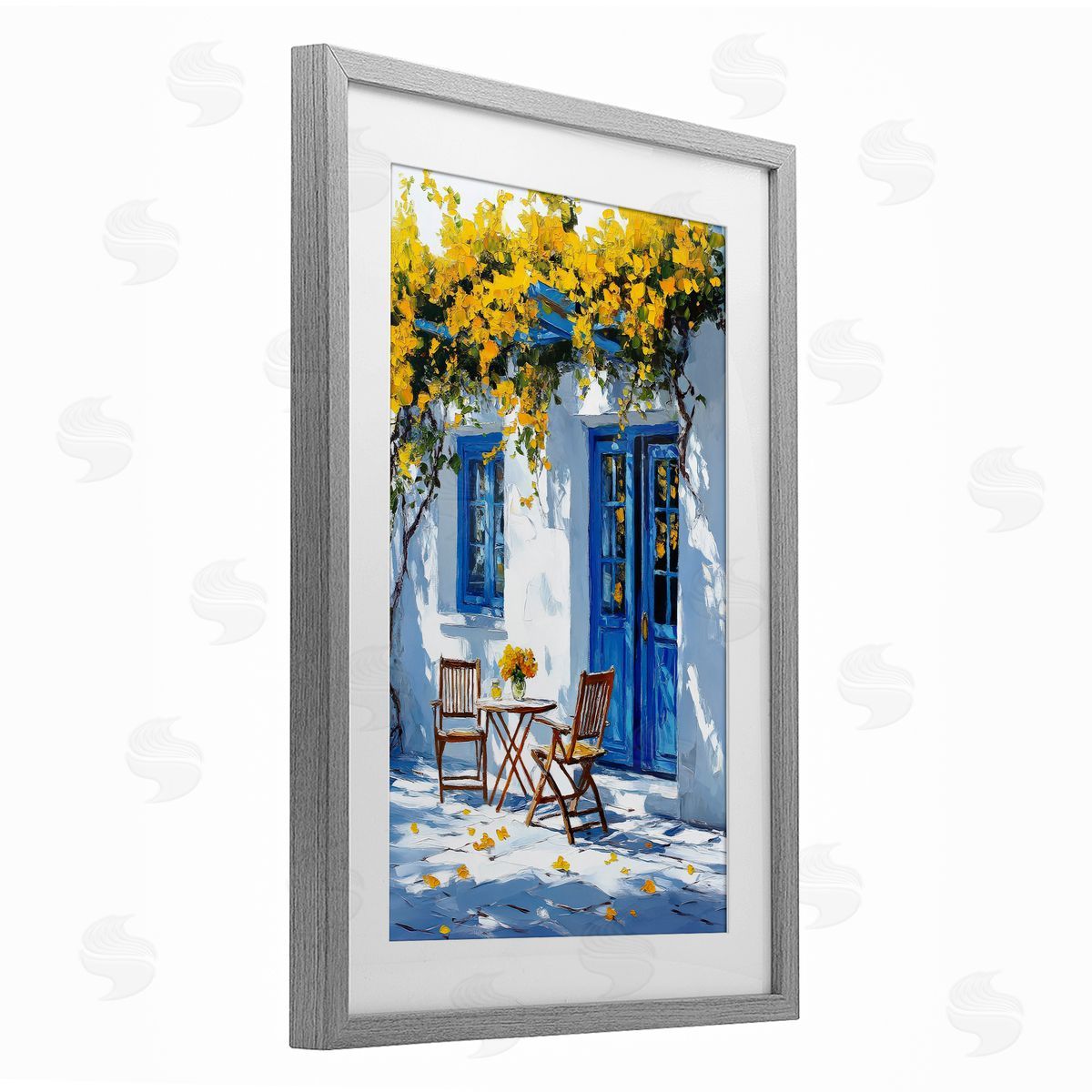 Raymond Powers Sunlit Afternoon Patio Canvas Wall Art Print