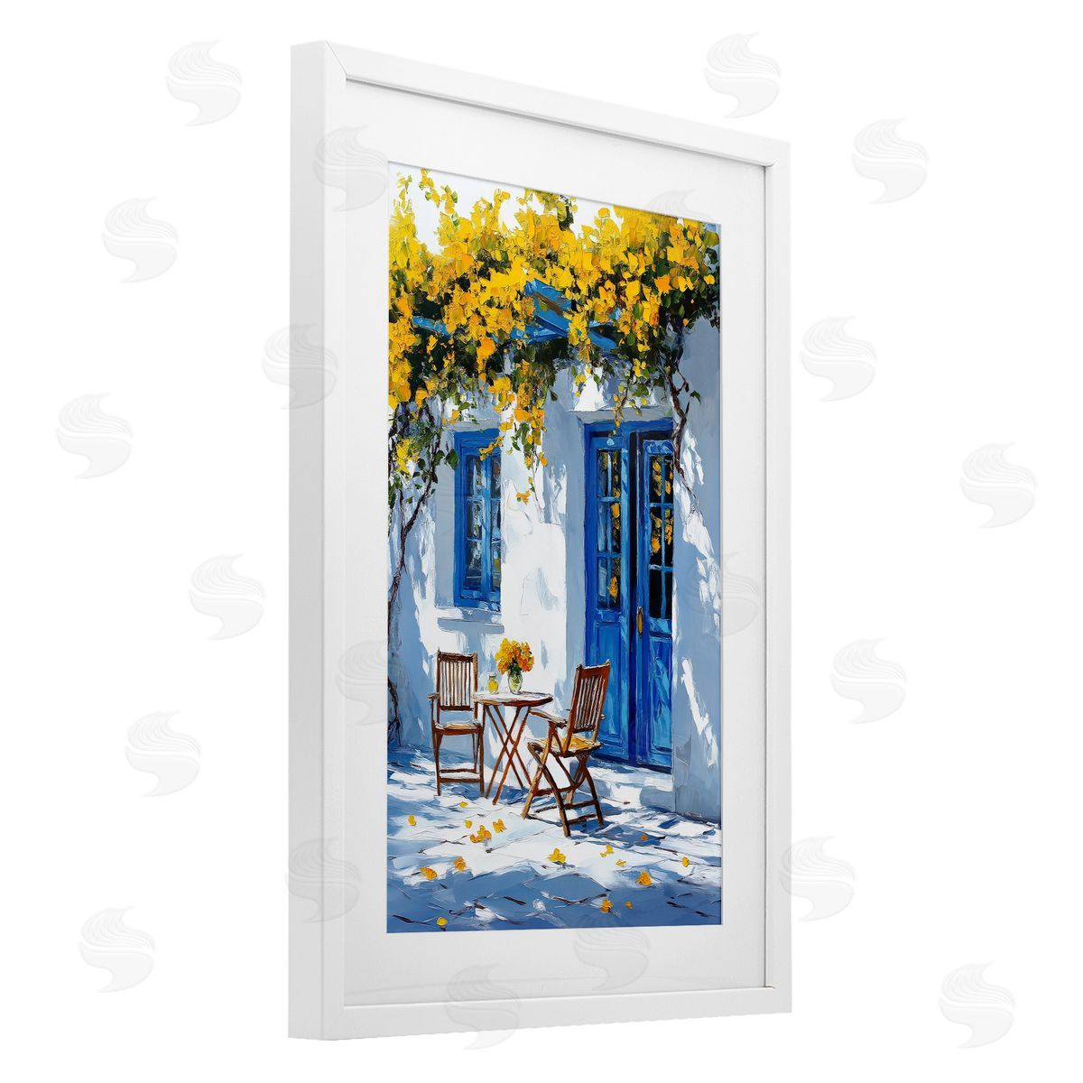 Raymond Powers Sunlit Afternoon Patio Canvas Wall Art Print