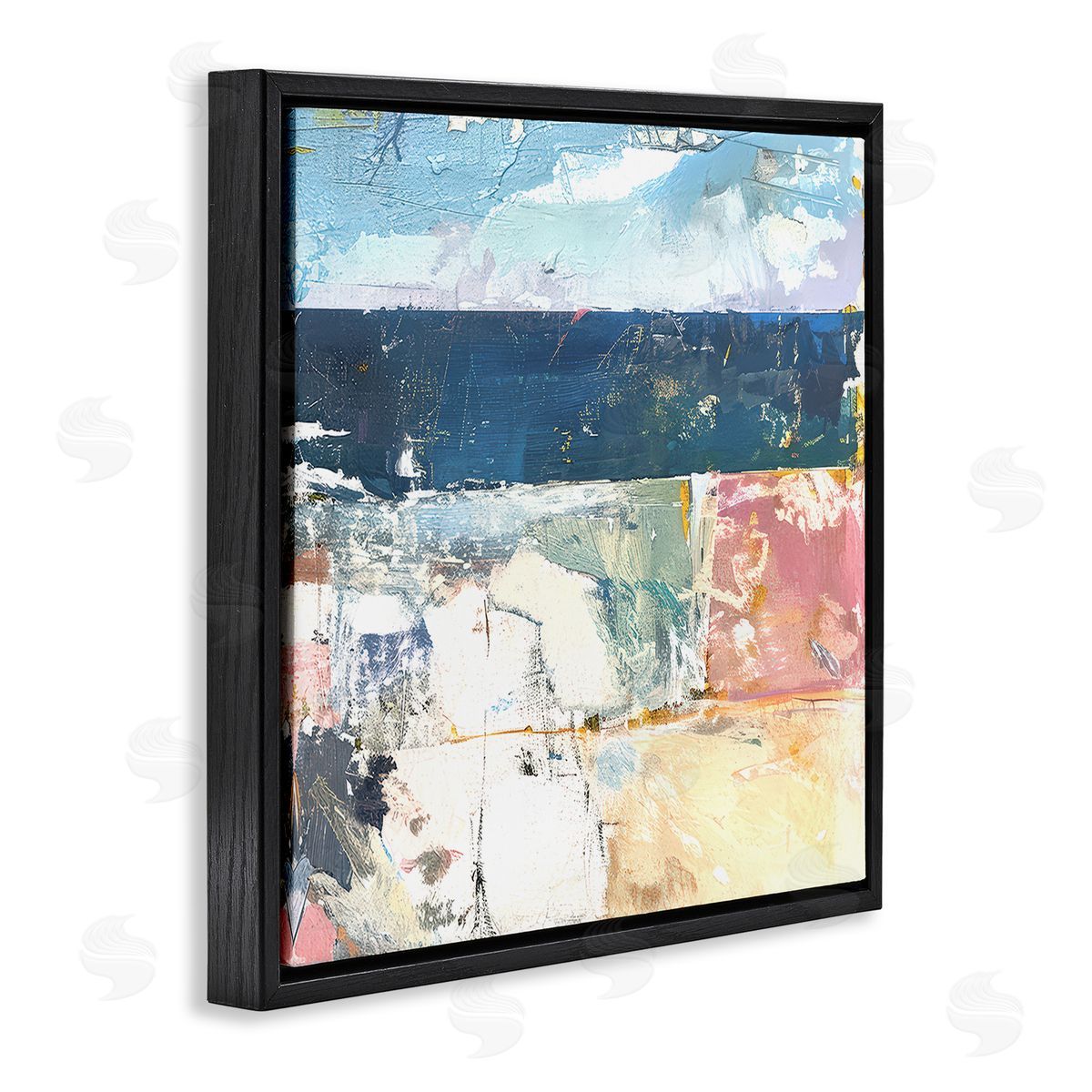 Raymond Powers Abstract Echoes Of Light Canvas Wall Art Print