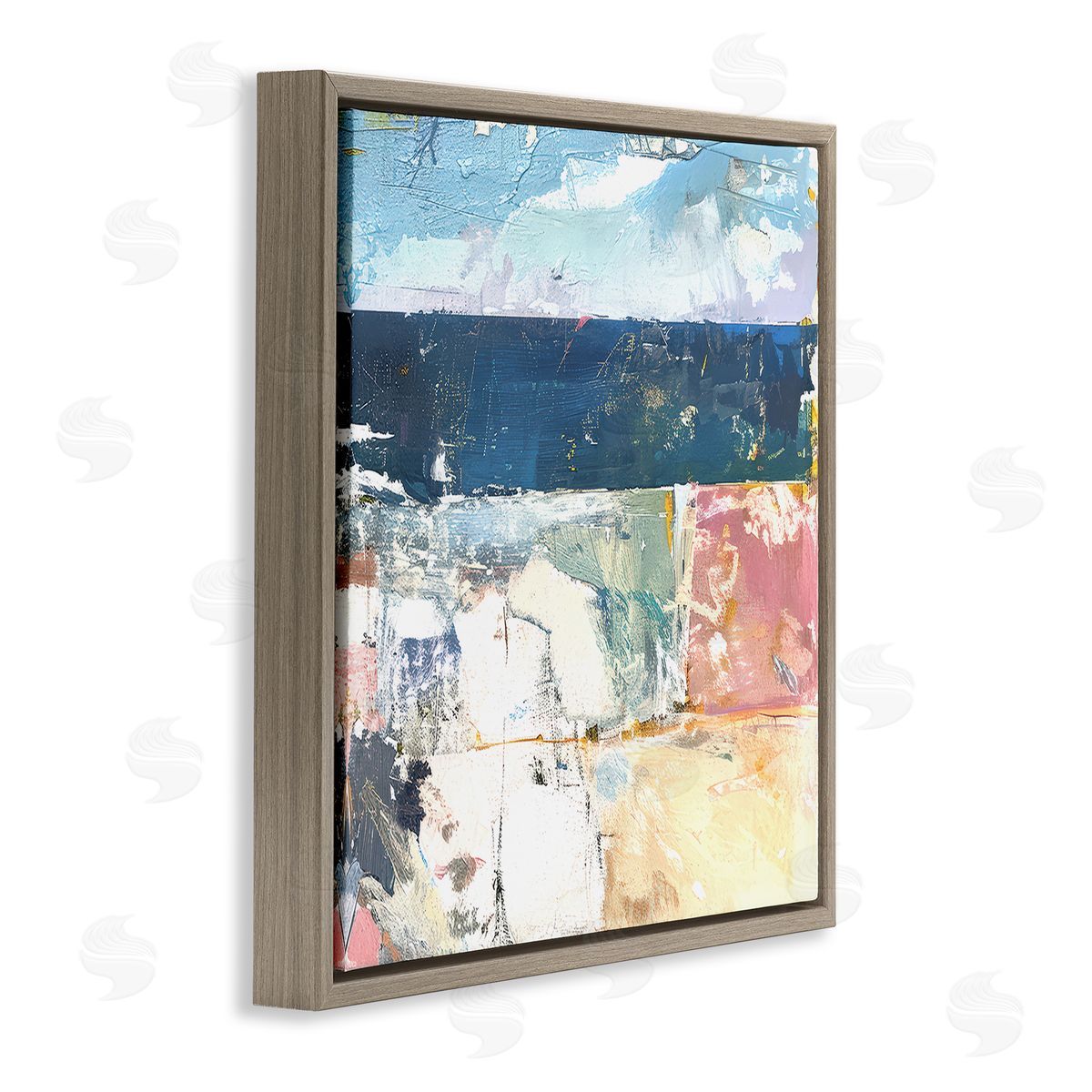 Raymond Powers Abstract Echoes Of Light Canvas Wall Art Print
