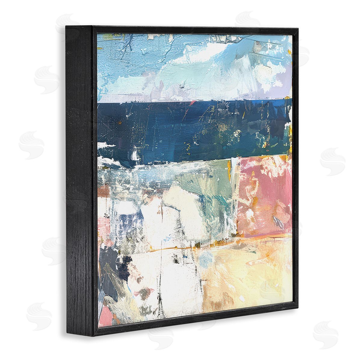 Raymond Powers Abstract Echoes Of Light Canvas Wall Art Print