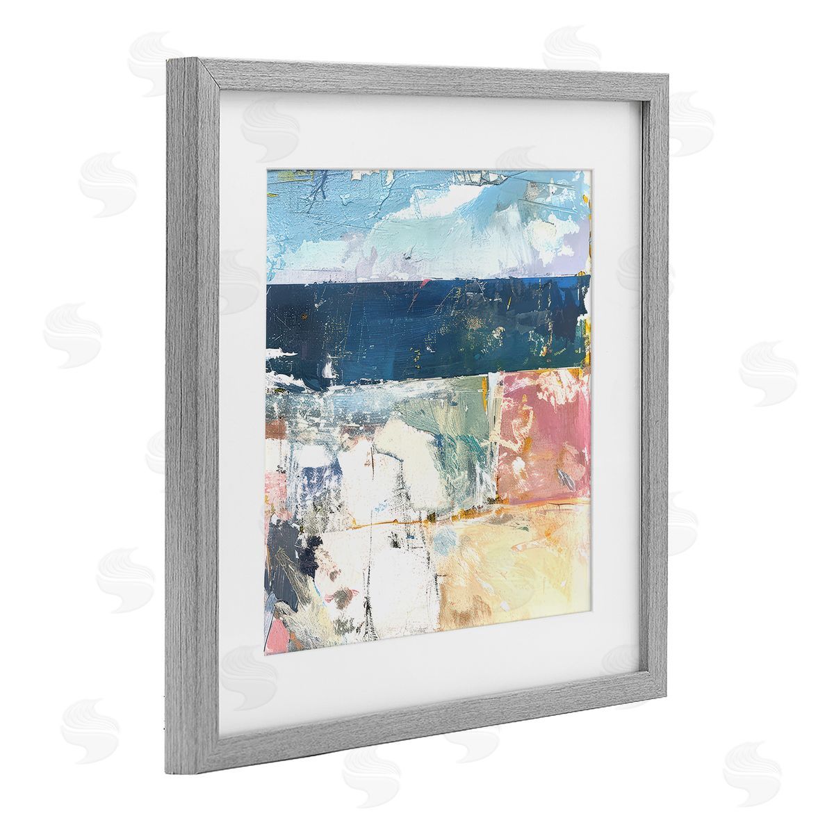 Raymond Powers Abstract Echoes Of Light Canvas Wall Art Print