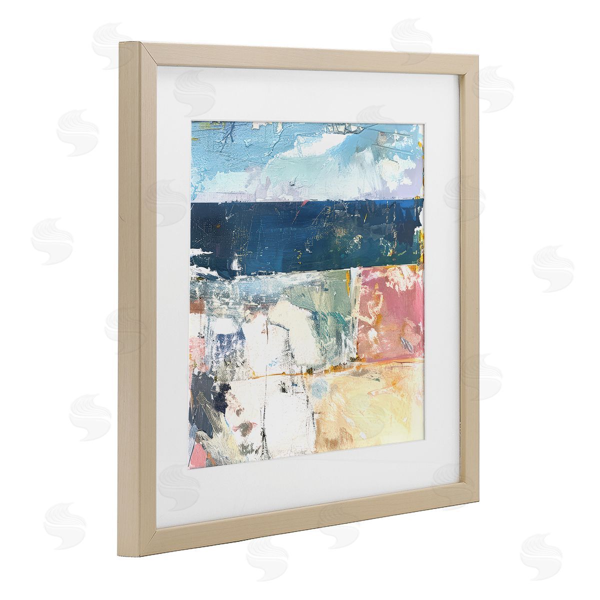 Raymond Powers Abstract Echoes Of Light Canvas Wall Art Print