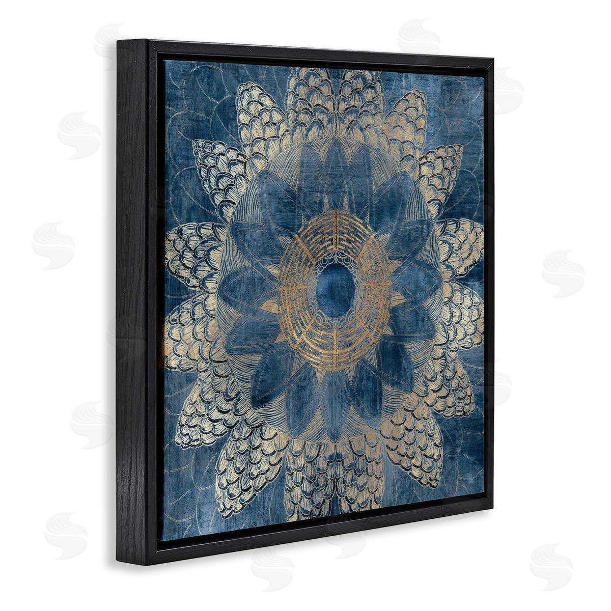 Jacob Q Bohemian Waves Mandala Canvas Wall Art Print