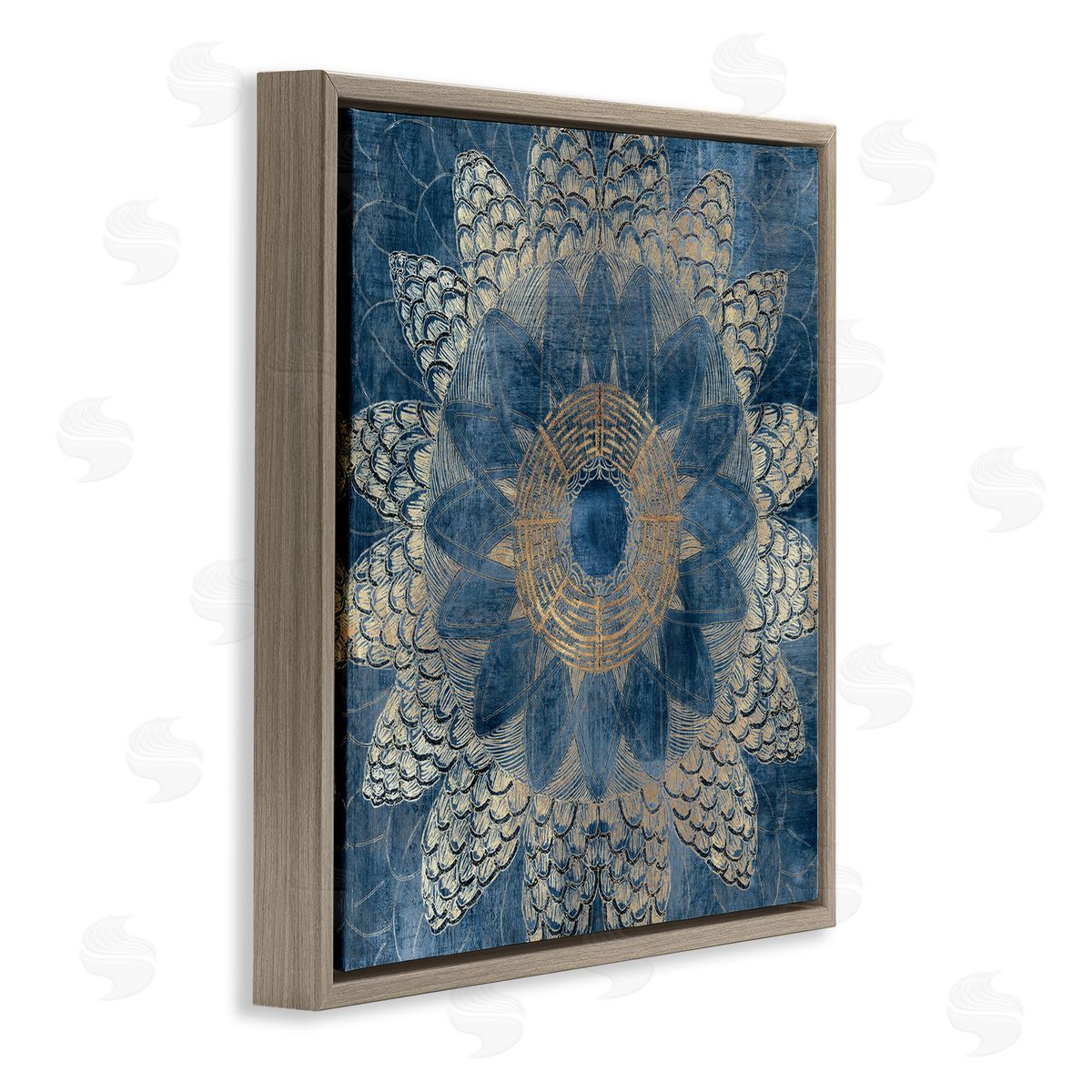 Jacob Q Bohemian Waves Mandala Canvas Wall Art Print