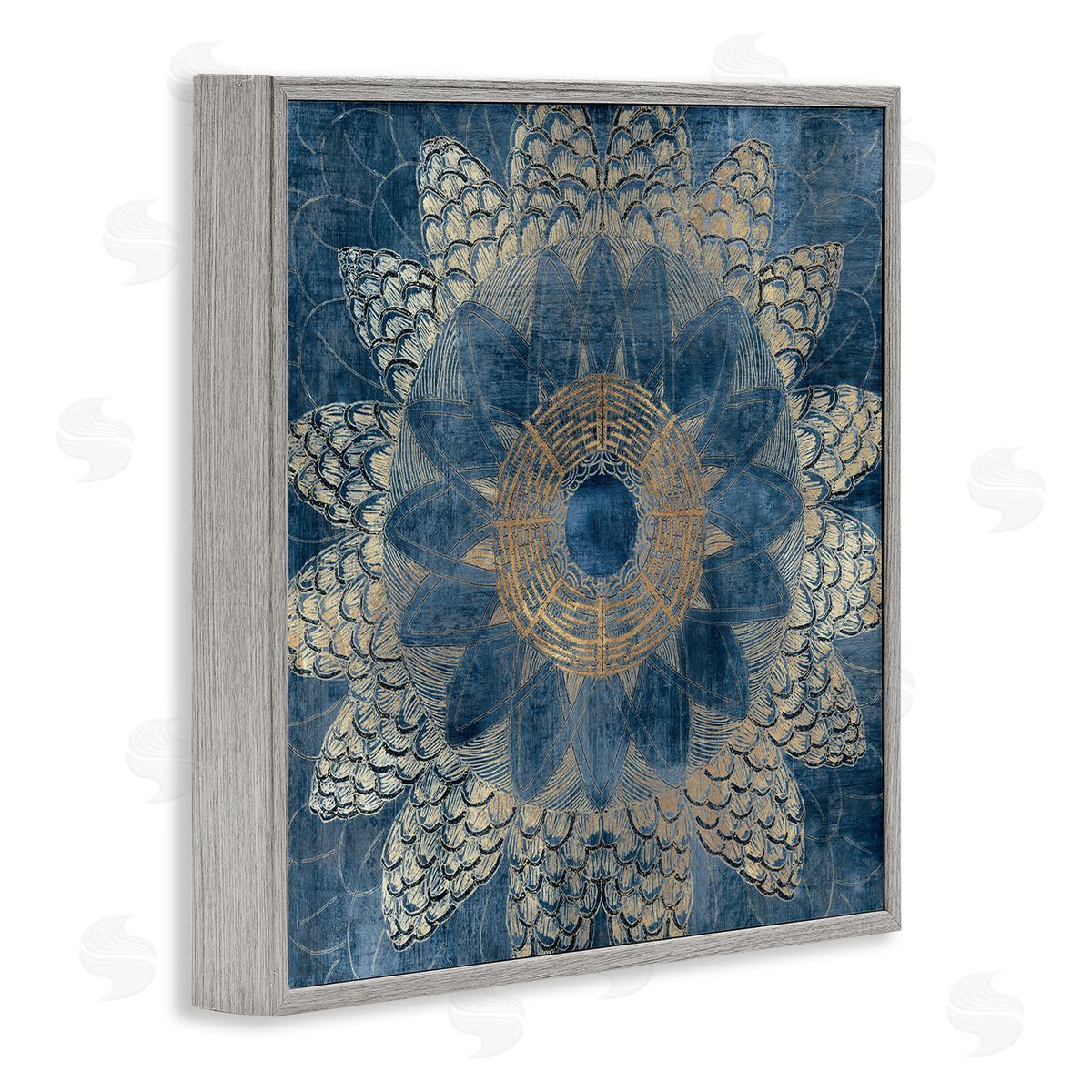 Jacob Q Bohemian Waves Mandala Canvas Wall Art Print