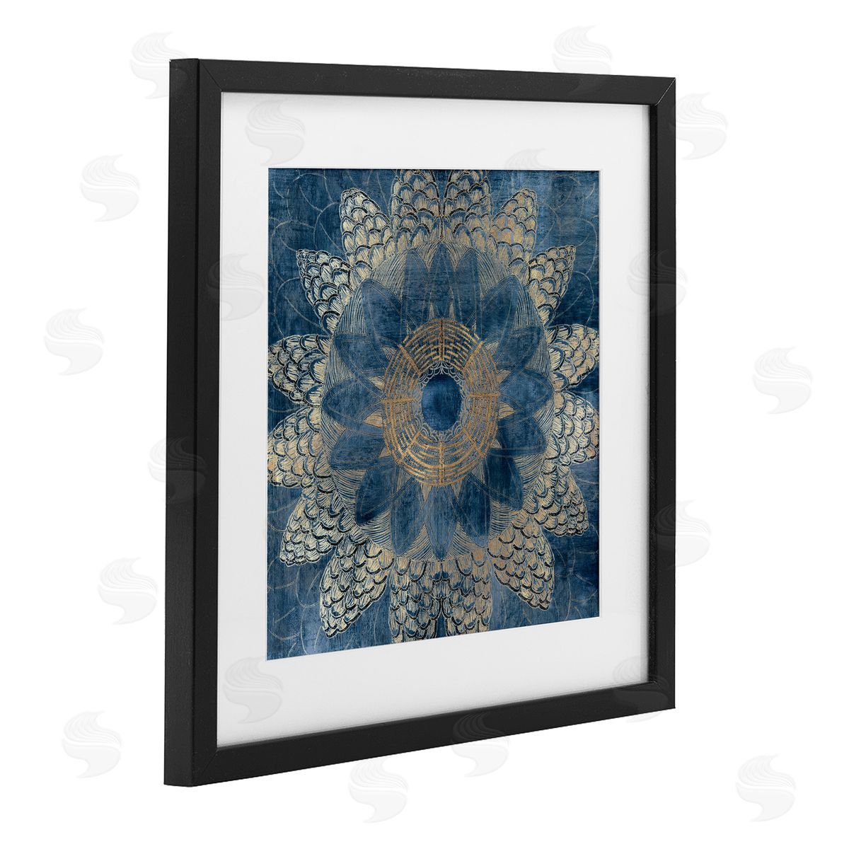 Jacob Q Bohemian Waves Mandala Canvas Wall Art Print
