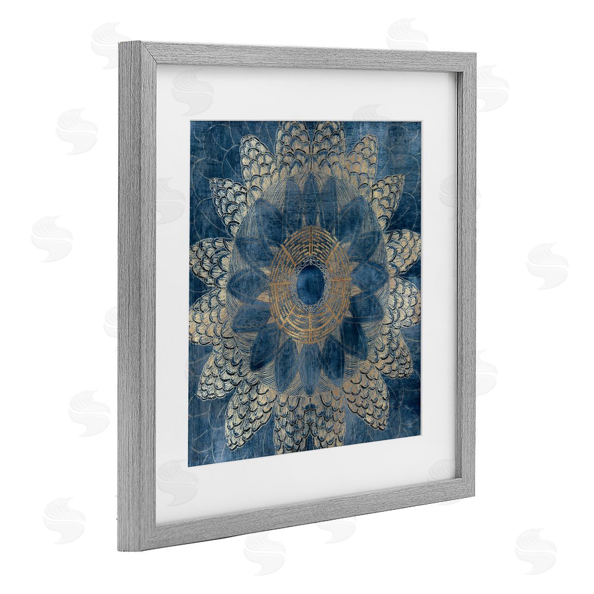 Jacob Q Bohemian Waves Mandala Canvas Wall Art Print