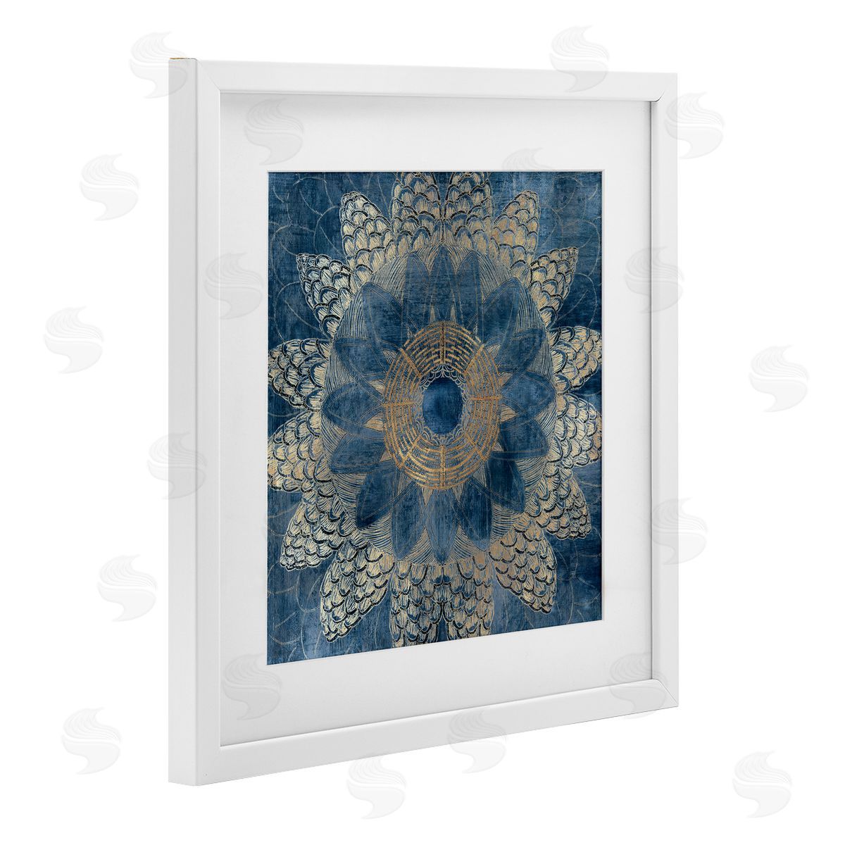 Jacob Q Bohemian Waves Mandala Canvas Wall Art Print