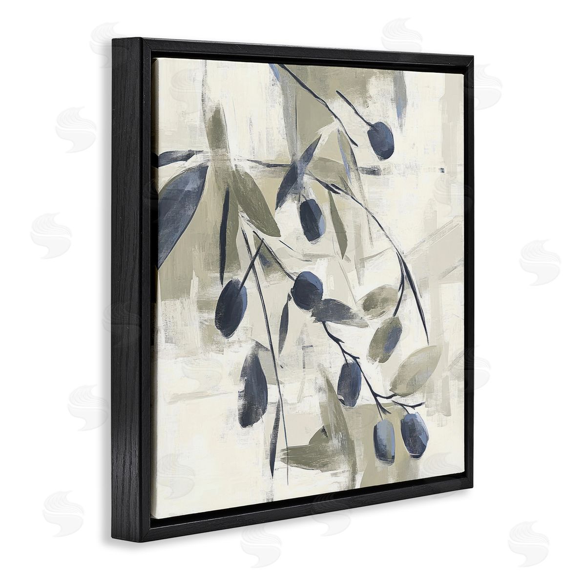 Mona Grace Mediterranean Green Botanicals Canvas Wall Art Print