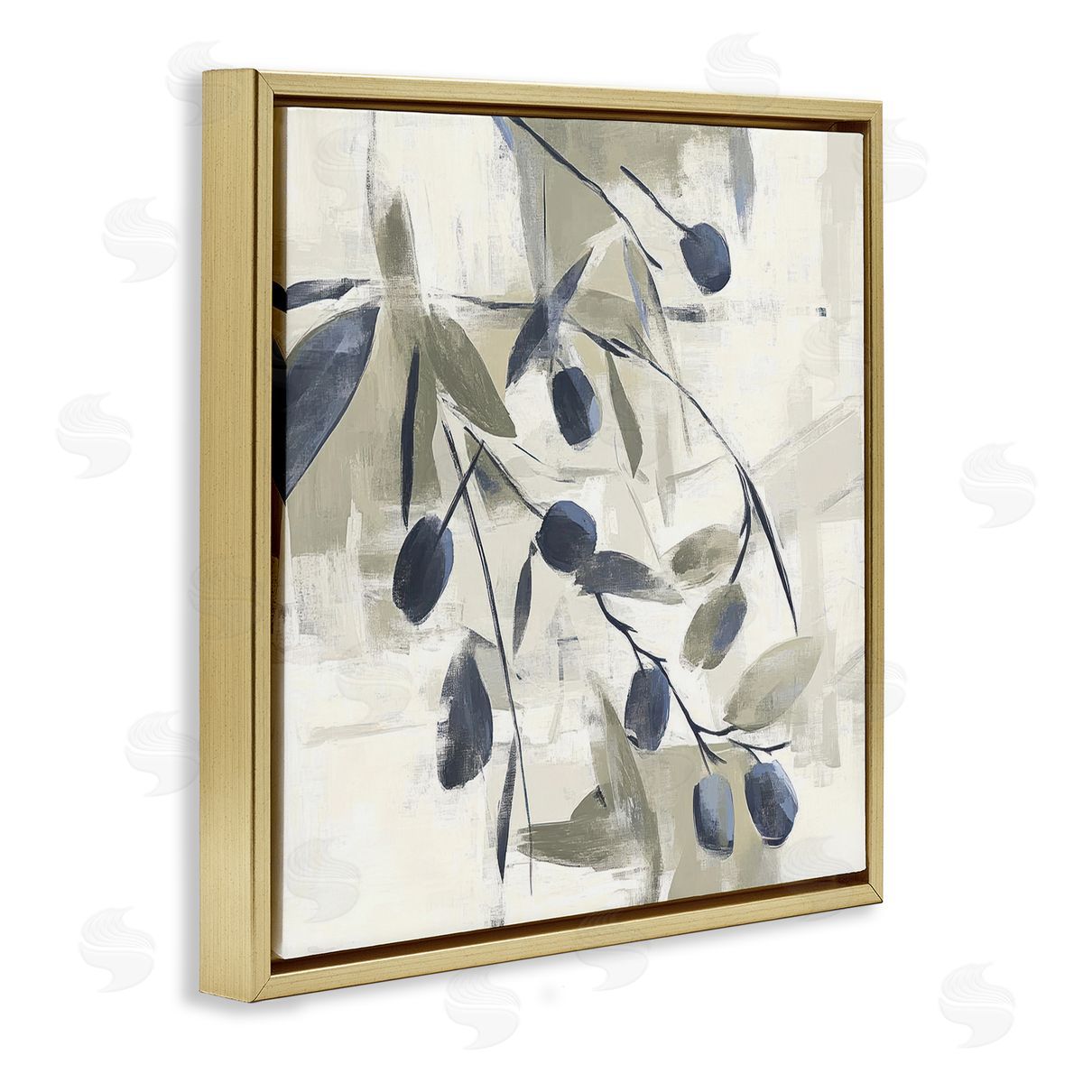 Mona Grace Mediterranean Green Botanicals Canvas Wall Art Print