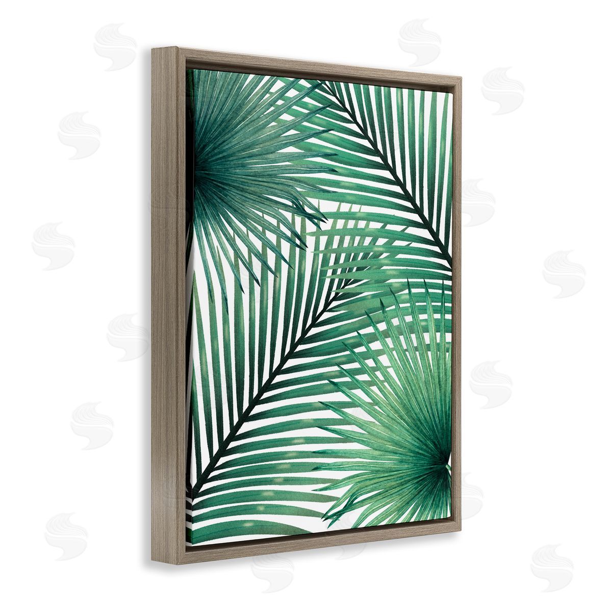 Unknown Clean Tropics Layered Palms Canvas Wall Art Print