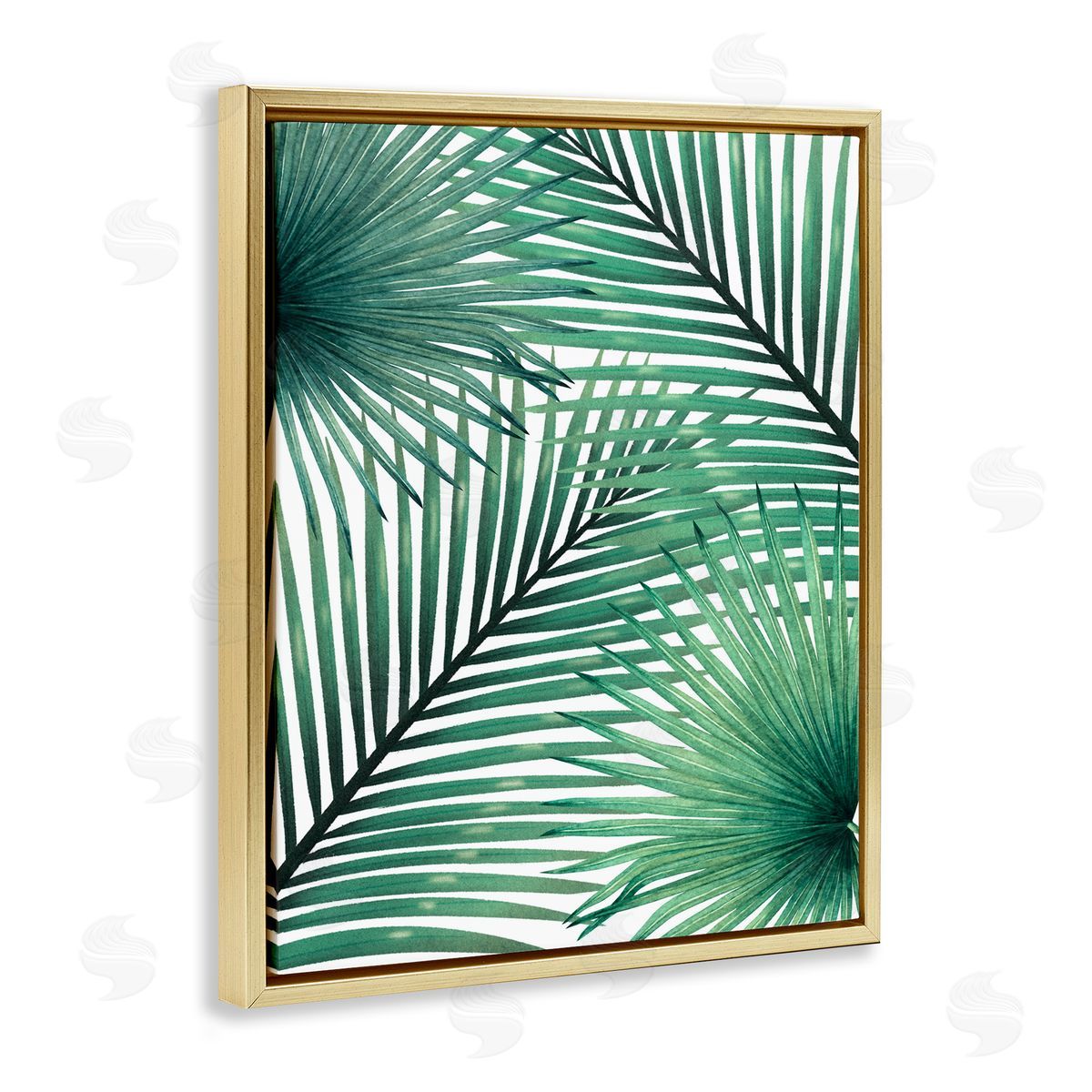 Unknown Clean Tropics Layered Palms Canvas Wall Art Print