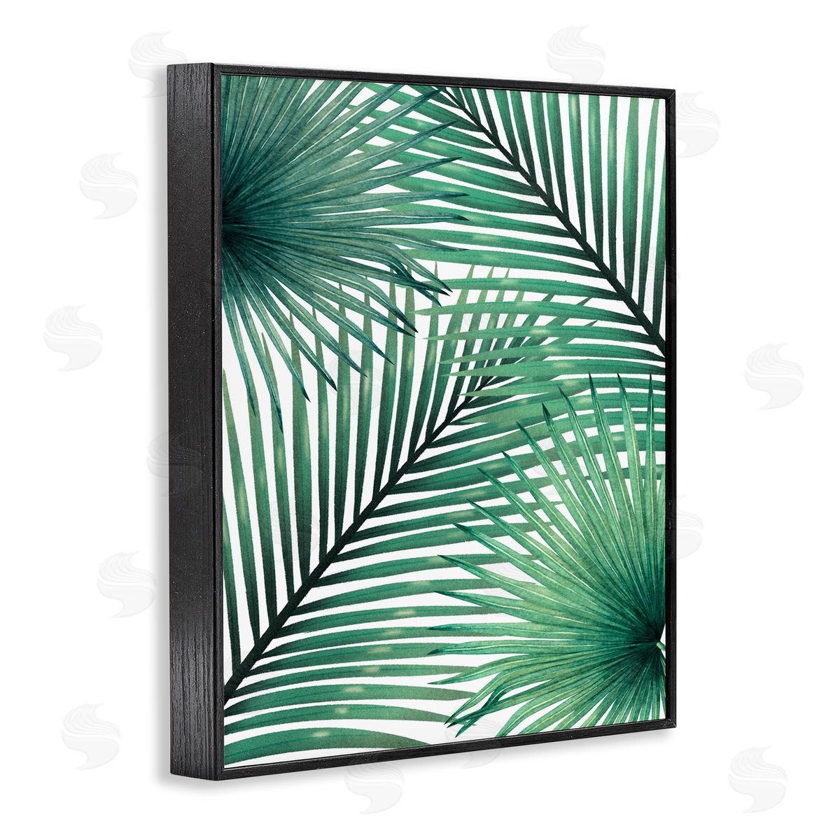 Unknown Clean Tropics Layered Palms Canvas Wall Art Print
