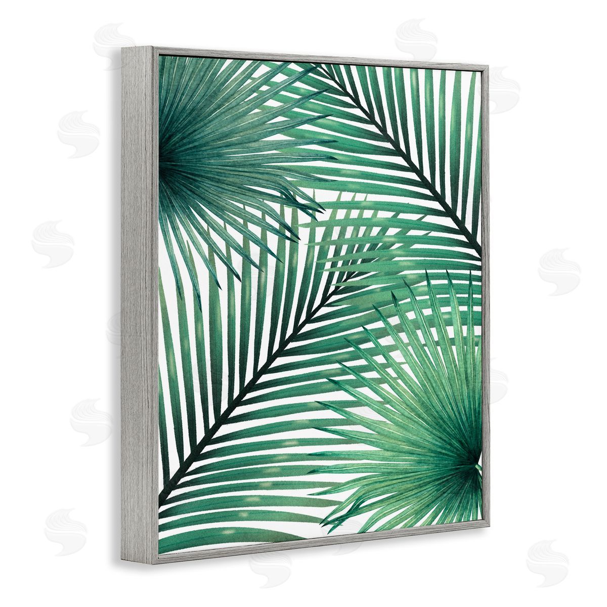 Unknown Clean Tropics Layered Palms Canvas Wall Art Print