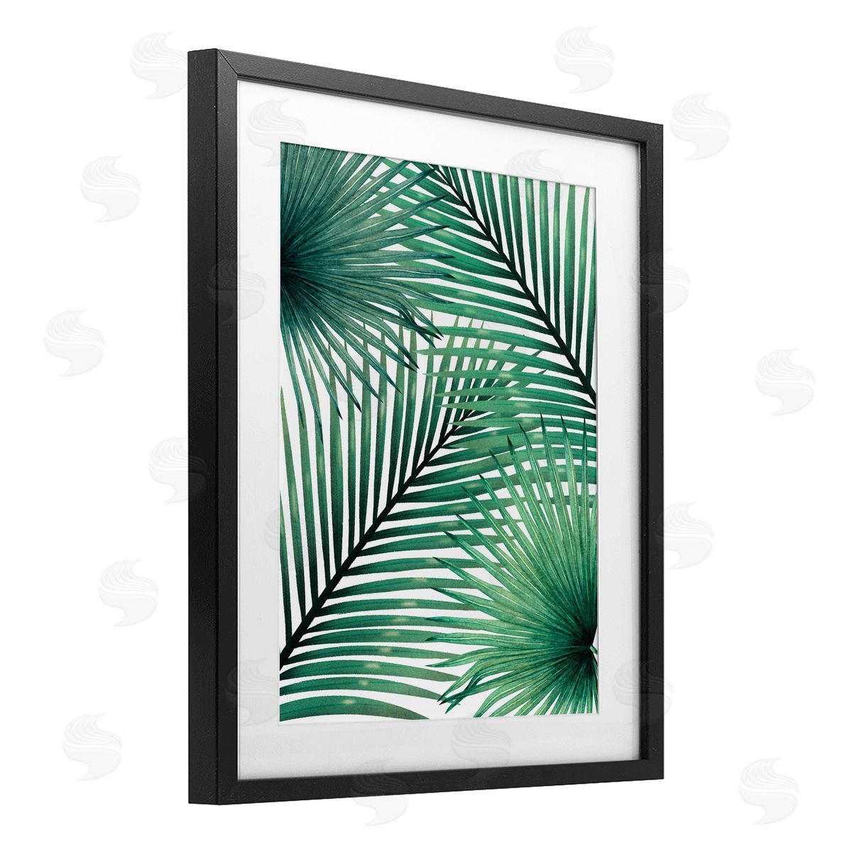 Unknown Clean Tropics Layered Palms Canvas Wall Art Print