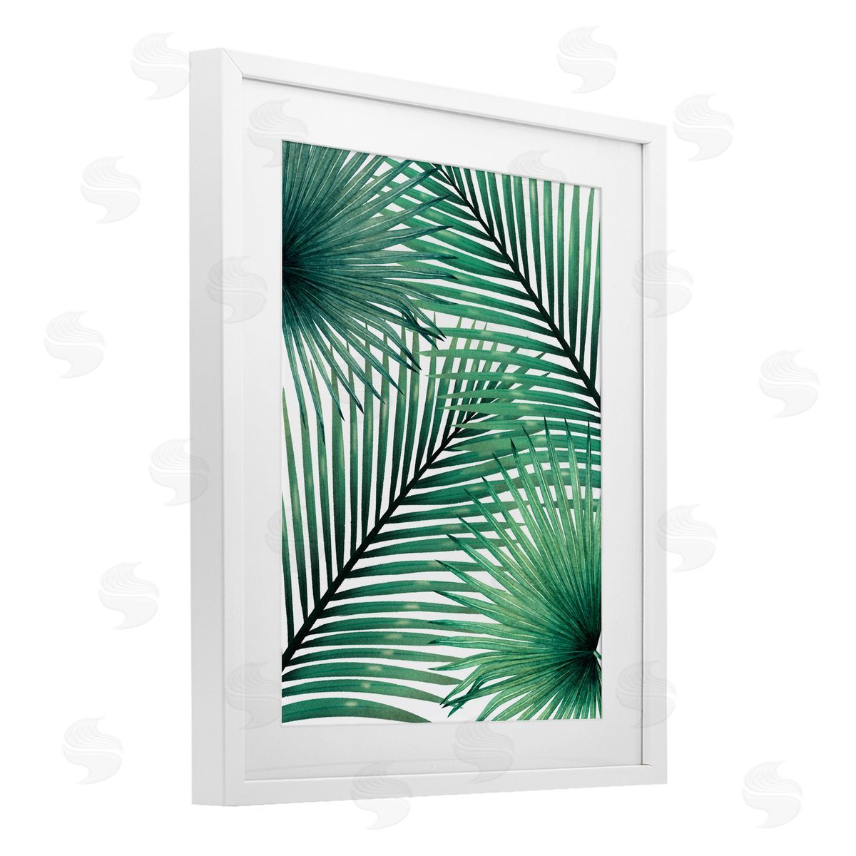 Unknown Clean Tropics Layered Palms Canvas Wall Art Print