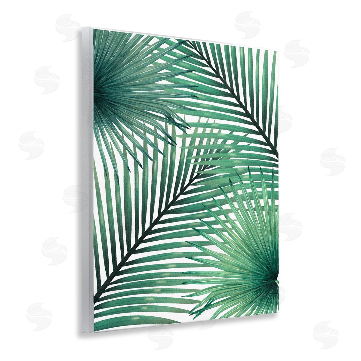 Unknown Clean Tropics Layered Palms Canvas Wall Art Print
