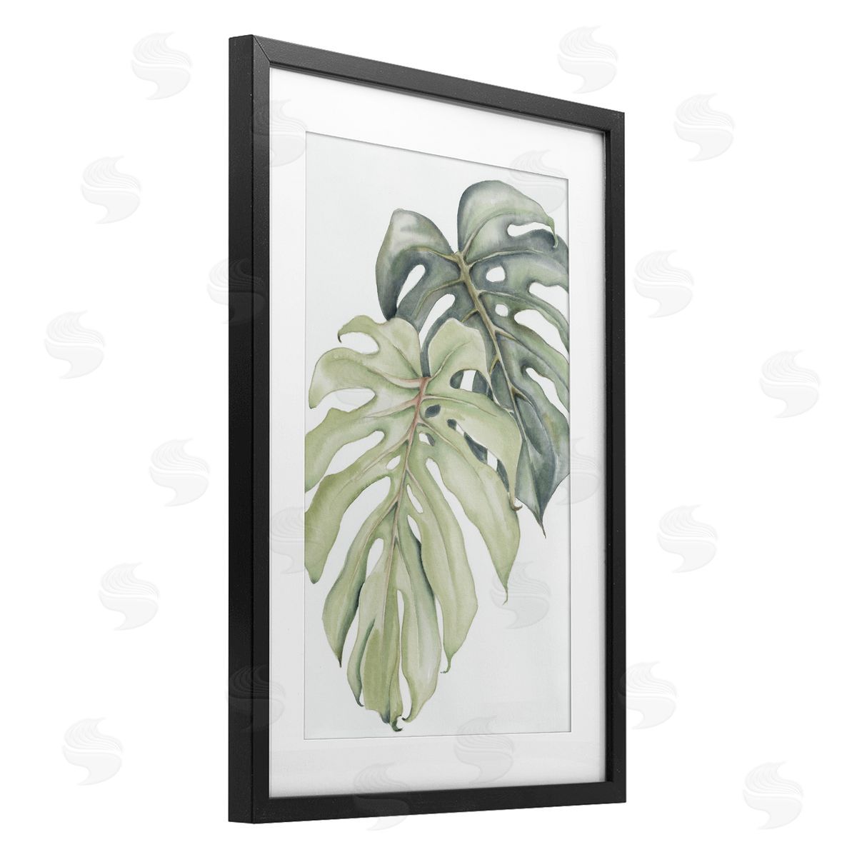 Errico & Slyp Philodendron Monstera Leaves Canvas Wall Art Print