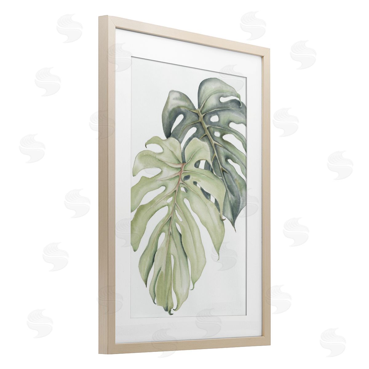 Errico & Slyp Philodendron Monstera Leaves Canvas Wall Art Print