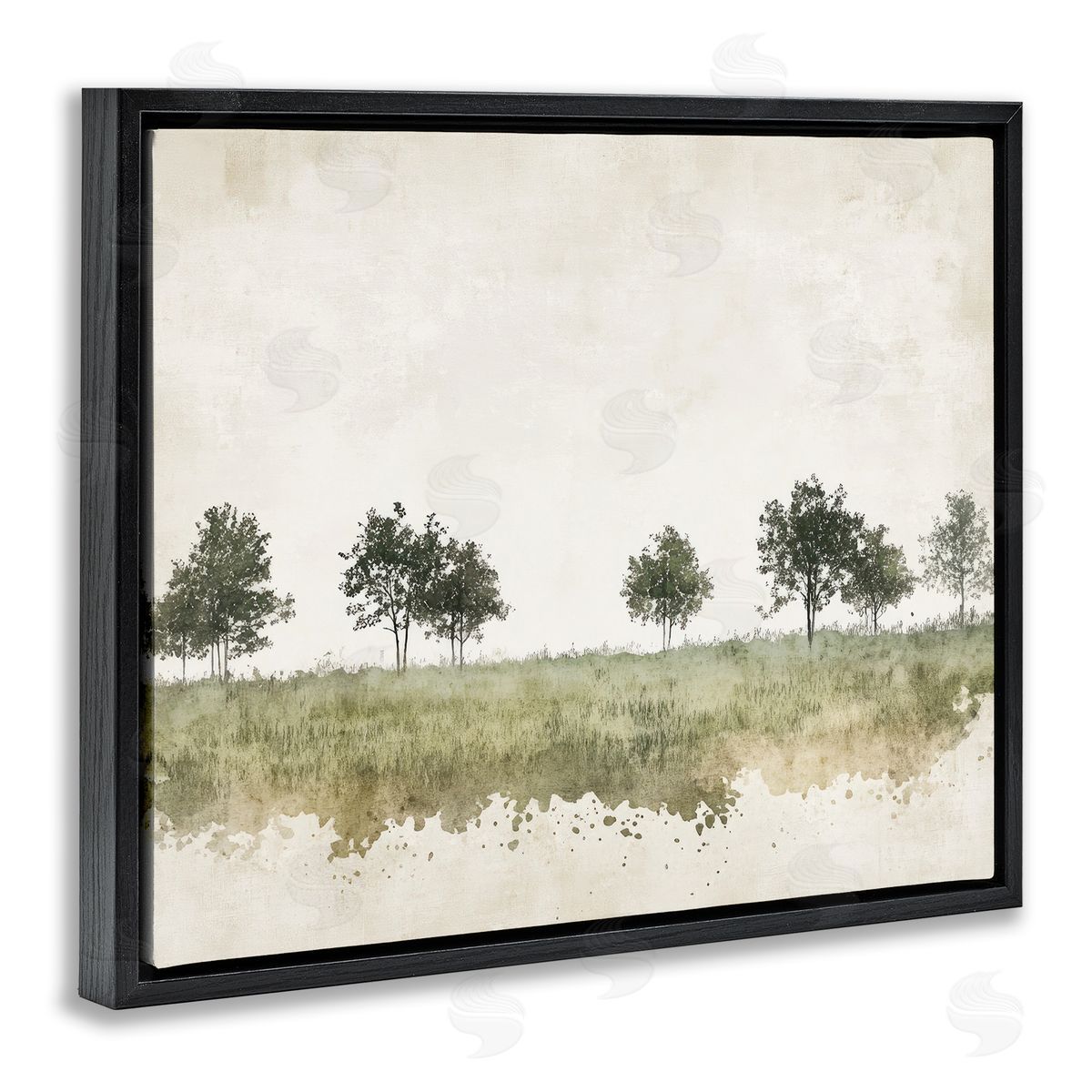 Mona Grace Still Woodland in Neutrals Canvas Wall Art Print