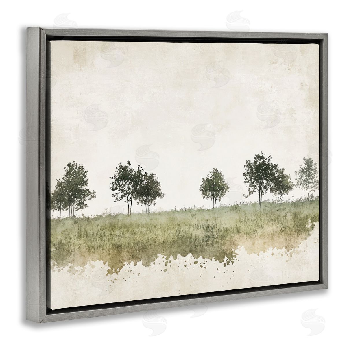 Mona Grace Still Woodland in Neutrals Canvas Wall Art Print