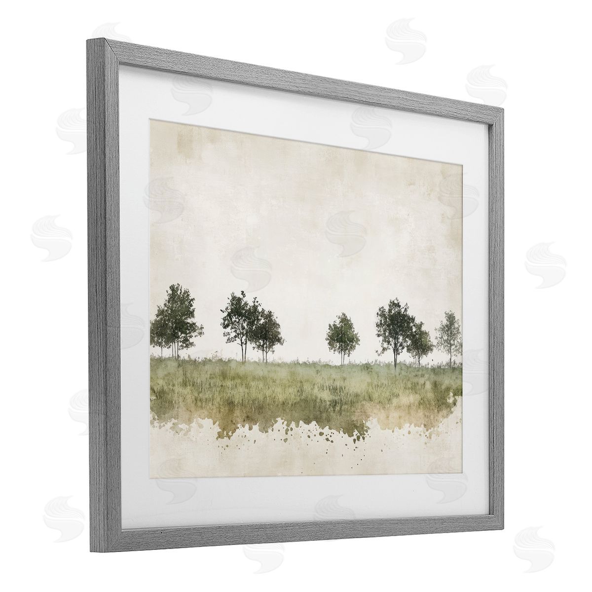 Mona Grace Still Woodland in Neutrals Canvas Wall Art Print