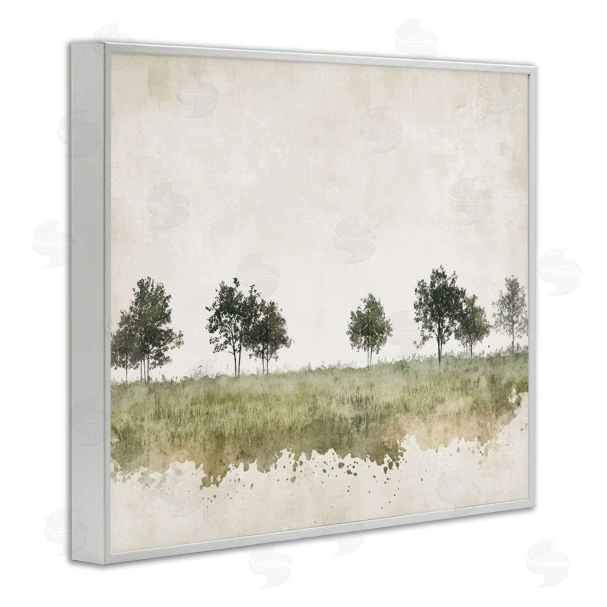 Mona Grace Still Woodland in Neutrals Canvas Wall Art Print