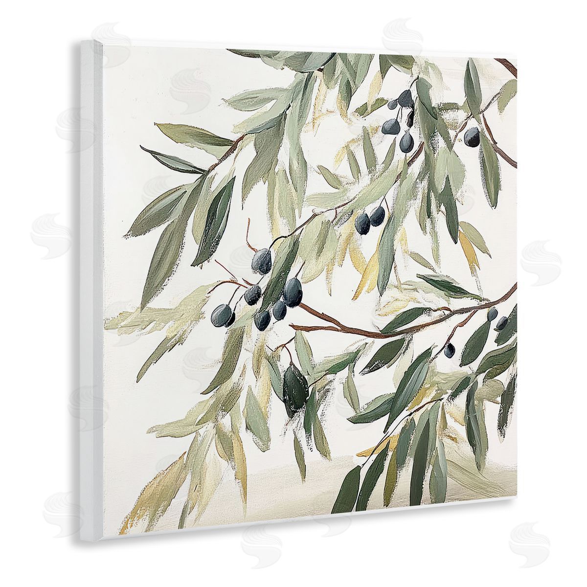 Mona Grace Petals In Pastel Canvas Wall Art Print