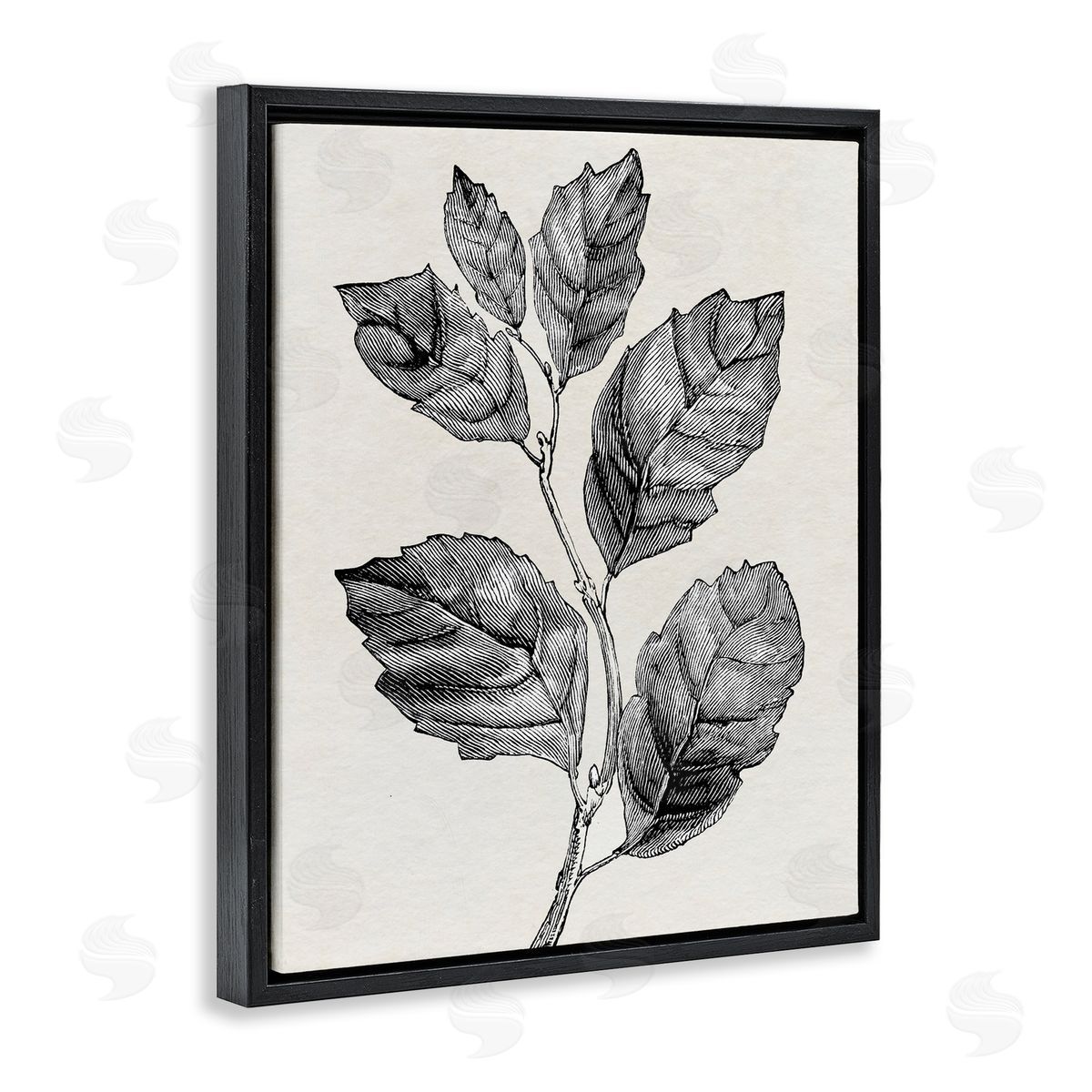 Karen Smith Classic Leaf Branch Cut Canvas Wall Art Print