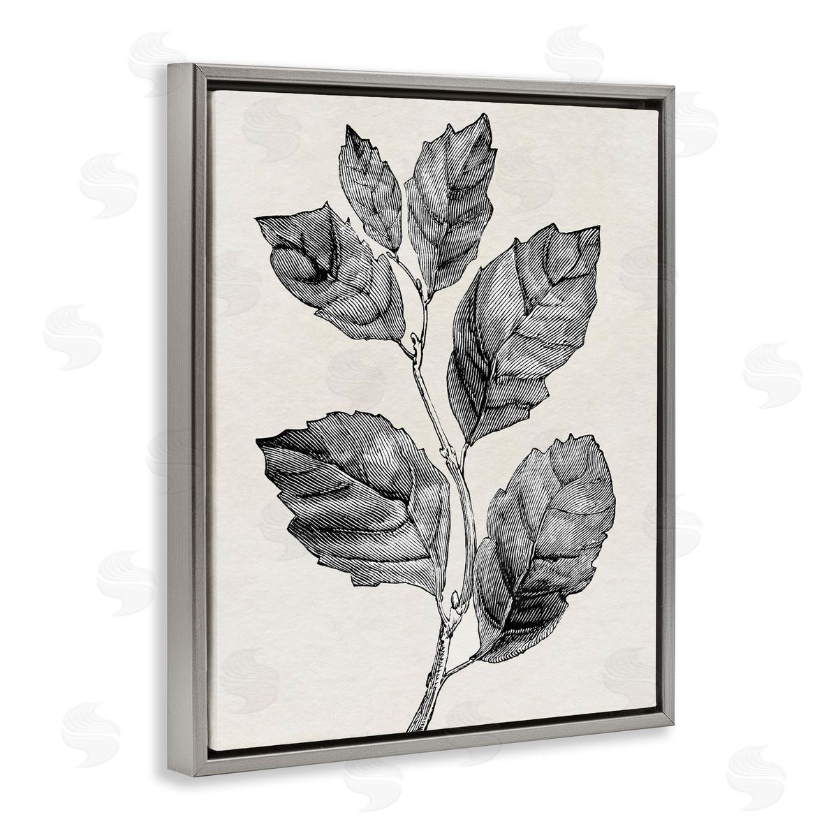 Karen Smith Classic Leaf Branch Cut Canvas Wall Art Print
