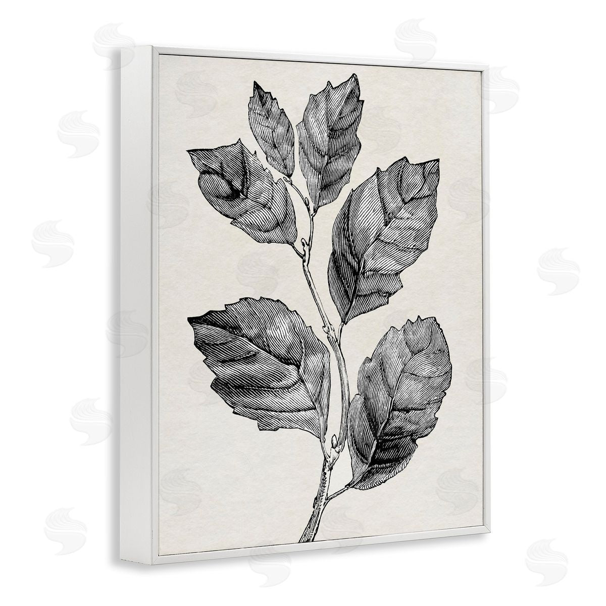 Karen Smith Classic Leaf Branch Cut Canvas Wall Art Print