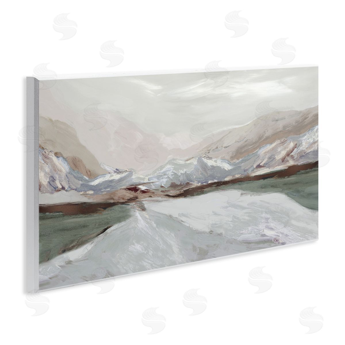 Jacob Q Sprawling Waters Landscape Canvas Wall Art Print