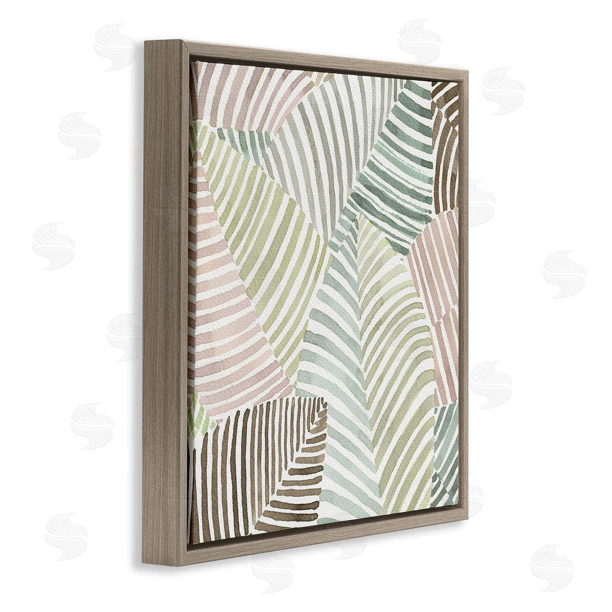 Errico & Slyp Striped Foliage Illusion Canvas Wall Art Print