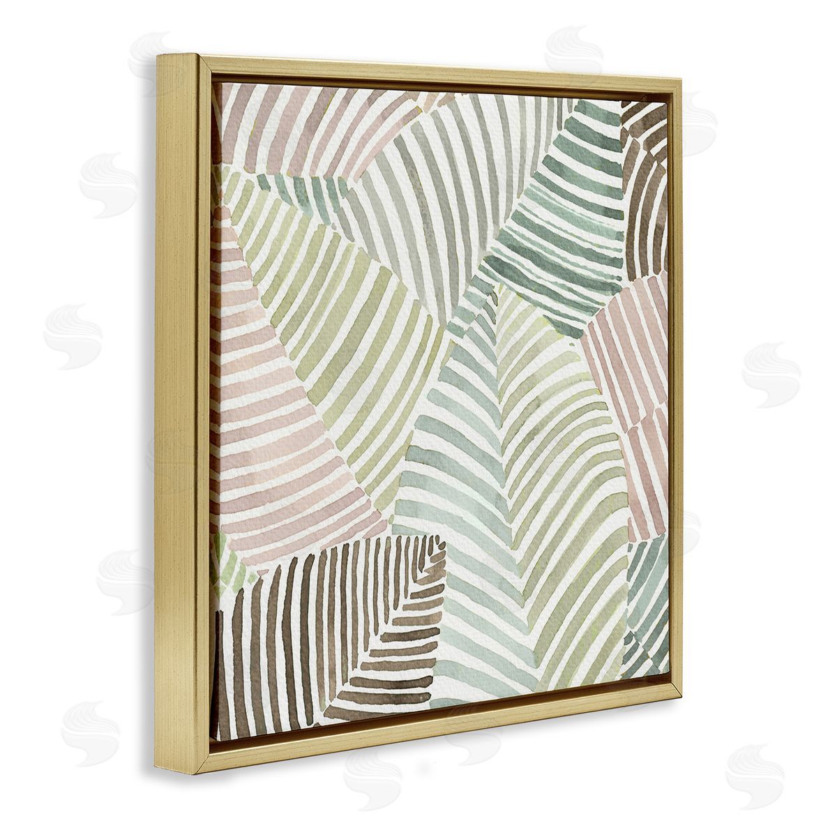 Errico & Slyp Striped Foliage Illusion Canvas Wall Art Print