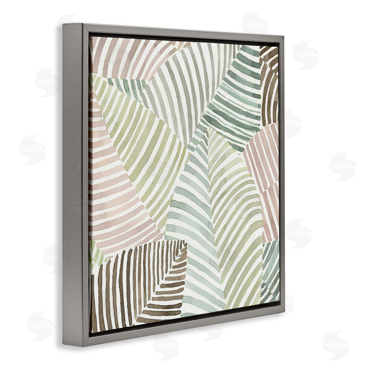 Errico & Slyp Striped Foliage Illusion Canvas Wall Art Print