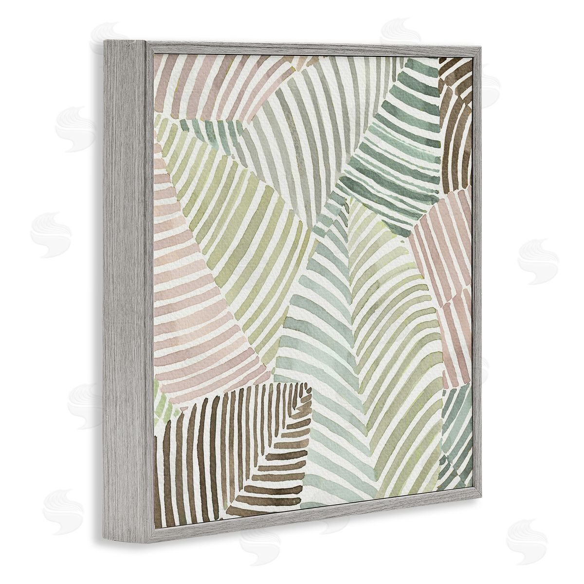Errico & Slyp Striped Foliage Illusion Canvas Wall Art Print