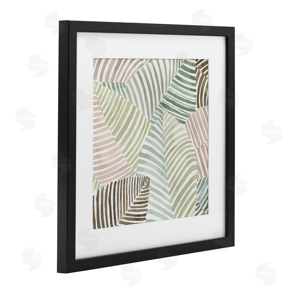 Errico & Slyp Striped Foliage Illusion Canvas Wall Art Print