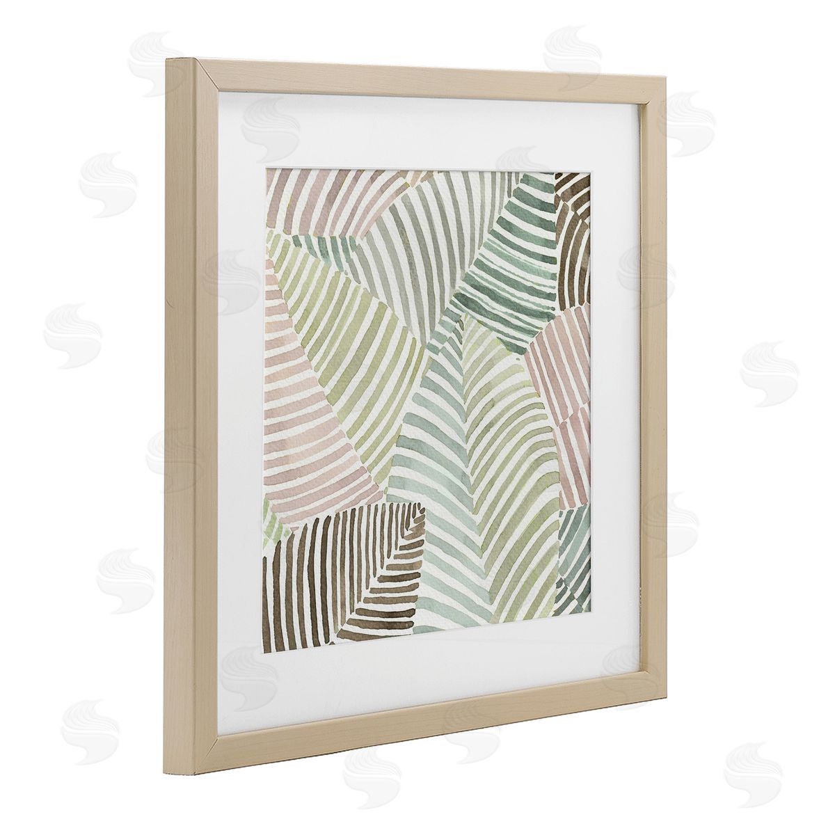 Errico & Slyp Striped Foliage Illusion Canvas Wall Art Print