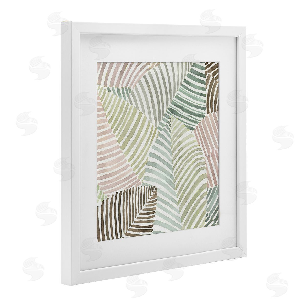 Errico & Slyp Striped Foliage Illusion Canvas Wall Art Print